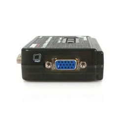 StarTech.com  2 Port Black USB KVM Switch Kit with Audio and Cables