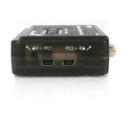 StarTech.com  2 Port Black USB KVM Switch Kit with Audio and Cables