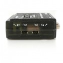 StarTech.com 2 Port Black USB KVM Switch Kit with Audio and Cables