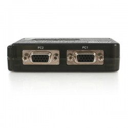 StarTech.com  2 Port Black USB KVM Switch Kit with Audio and Cables