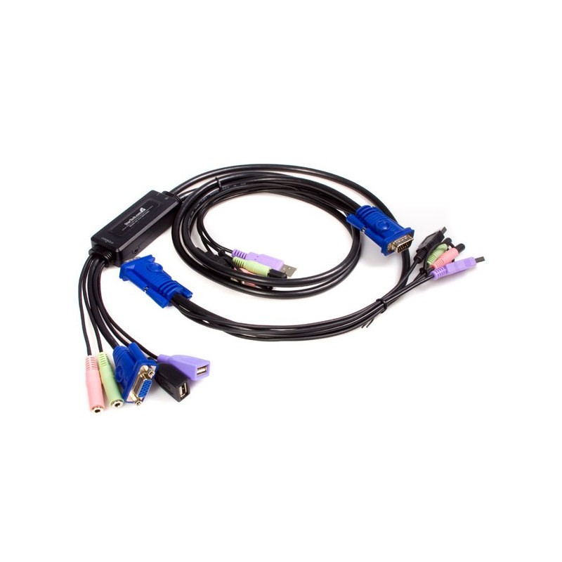 Port USB VGA Cable KVM Switch with Audio KVM  Switches