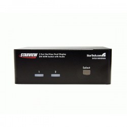 StarTech.com  2 Port Dual DVI USB KVM Switch with Audio &amp;amp; USB 2.0 Hub