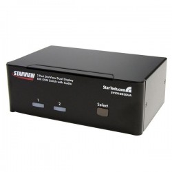 StarTech.com  2 Port Dual DVI USB KVM Switch with Audio &amp;amp; USB 2.0 Hub