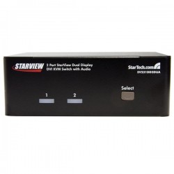 StarTech.com  2 Port Dual DVI USB KVM Switch with Audio &amp;amp; USB 2.0 Hub