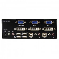StarTech.com  2 Port DVI VGA Dual Monitor KVM Switch USB with Audio &amp;amp; USB 2.0 Hub