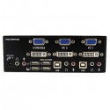 StarTech.com 2 Port DVI VGA Dual Monitor KVM Switch USB with Audio &amp;amp; USB 2.0 Hub