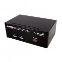 StarTech.com 2 Port DVI VGA Dual Monitor KVM Switch USB with Audio &amp;amp; USB 2.0 Hub