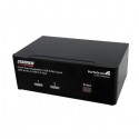 StarTech.com 2 Port Dual DisplayPort USB KVM Switch w/ Audio &amp;amp; USB Hub