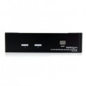 StarTech.com 2 Port DVI + USB KVM Switch with Audio - KVM switch - USB 2.0 Hub - 2 ports - 1 local user - 1U