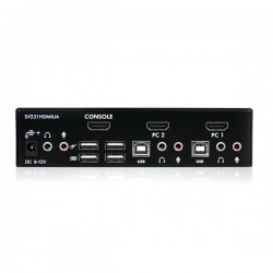 StarTech.com  2 Port USB HDMI KVM Switch with Audio and USB 2.0 Hub