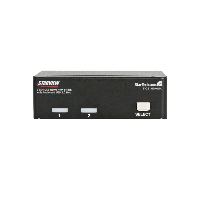 StarTech.com  2 Port USB HDMI KVM Switch with Audio and USB 2.0 Hub