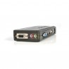 StarTech.com  4 Port Black USB KVM Switch Kit with Cables and Audio