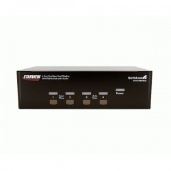 StarTech.com  4 Port Dual DVI USB KVM Switch with Audio &amp;amp; USB 2.0 Hub