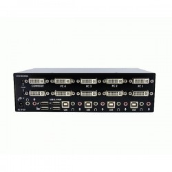 StarTech.com  4 Port Dual DVI USB KVM Switch with Audio &amp;amp; USB 2.0 Hub