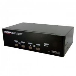 StarTech.com  4 Port Dual DVI USB KVM Switch with Audio &amp;amp; USB 2.0 Hub