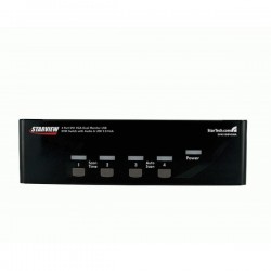 StarTech.com  4 Port DVI VGA Dual Monitor KVM Switch USB with Audio &amp;amp; USB 2.0 Hub