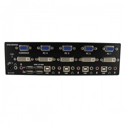 StarTech.com  4 Port DVI VGA Dual Monitor KVM Switch USB with Audio &amp;amp; USB 2.0 Hub