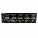 StarTech.com 4 Port DVI VGA Dual Monitor KVM Switch USB with Audio &amp;amp; USB 2.0 Hub