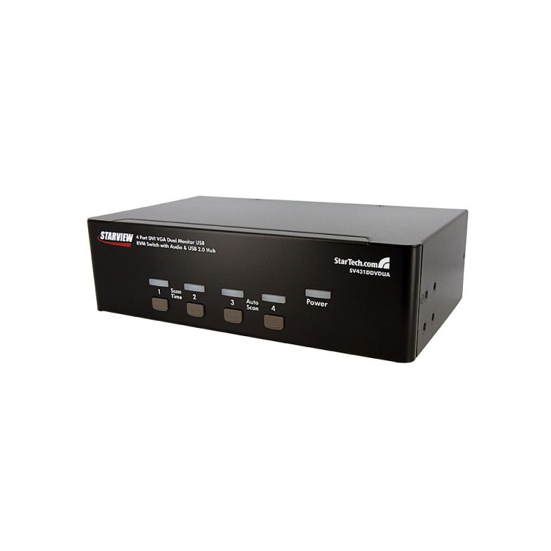 4 Port DVI VGA Dual KVM Switch USB with Audio & USB 2.0 | StarTech.com KVM Switches