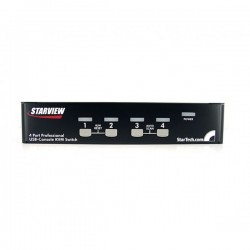 StarTech.com 4 Port 1U Rack Mount USB KVM Switch with OSD - KVM switch - USB - 4 ports - 1 local user - 1U - exter