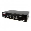 StarTech.com 4 Port 1U Rack Mount USB KVM Switch with OSD - KVM switch - USB - 4 ports - 1 local user - 1U - exter