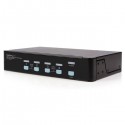 StarTech.com 4 Port High Resolution USB DVI Dual Link KVM Switch with Audio - KVM / audio / USB switch - USB - 4 p