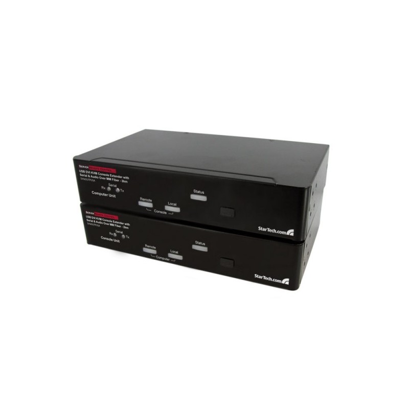 StarTech.com USB DVI KVM Console Extender w/ Serial &amp;amp; Audio Over Fiber