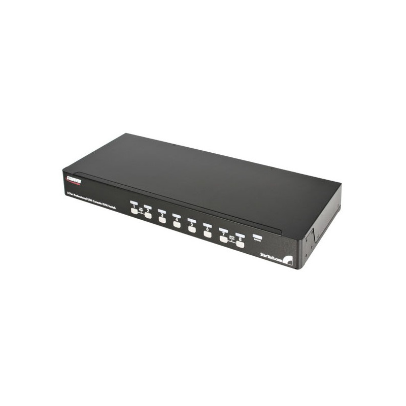 StarTech.com  8 Port 1U Rack Mount USB PS/2 KVM Switch with OSD
