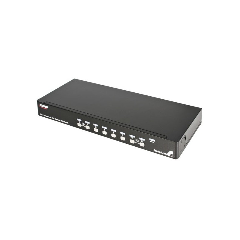 StarTech.com 8 Port 1U Rack Mount USB PS/2 KVM Switch with OSD