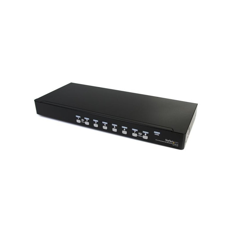 8 Port 1U Rackmount USB KVM Switch with OSD
