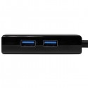 StarTech.com USB 3.0 to Gigabit Network Adapter with Built-In 2-Port USB Hub