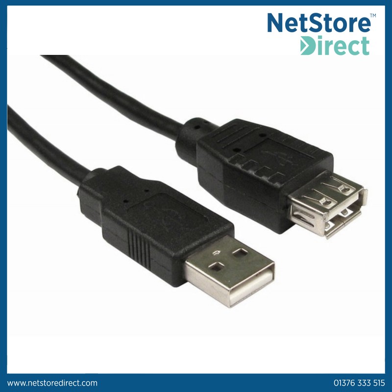 USB 2.0 Male To Female Type A To B High Speed Cable EXTENSION Lead PLug Split UK