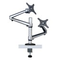 Tripp Lite Dual Full Motion Flex Arm Desk Clamp for 13" to 27" Monitors