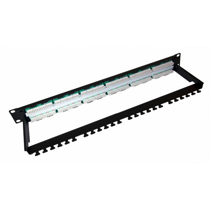COMMSCOPE 2153437-1, Patch Panel De 24 Puertos Cat 6 Descargado Panel
