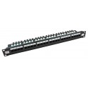 24 Port Cat5e UTP CCS 20/20 Right Angled Patch Panel