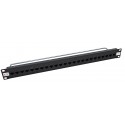 24 Port Thru-Coupler Cat6 UTP RJ45 Patch Panel