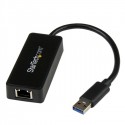 StarTech.com USB 3.0 to Gigabit Ethernet Adapter NIC w/ USB Port - Black