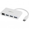 StarTech.com 3-Port USB 3.0 Hub plus Gigabit Ethernet - USB-C - White | StarTech.com Network Cards & Adapters