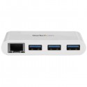 StarTech.com 3-Port USB 3.0 Hub plus Gigabit Ethernet - USB-C - White