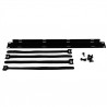 StarTech.com 1U Velcro Horizontal Cable Management Panel - 4 Loop Cable Organizer