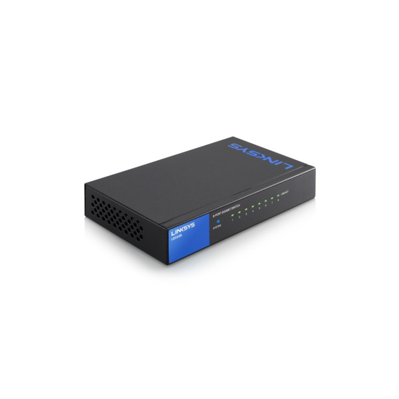 Linksys LGS108 8-Port Desktop Gigabit Switch Linksys LGS108 8-Port Desktop Gigabit Switch