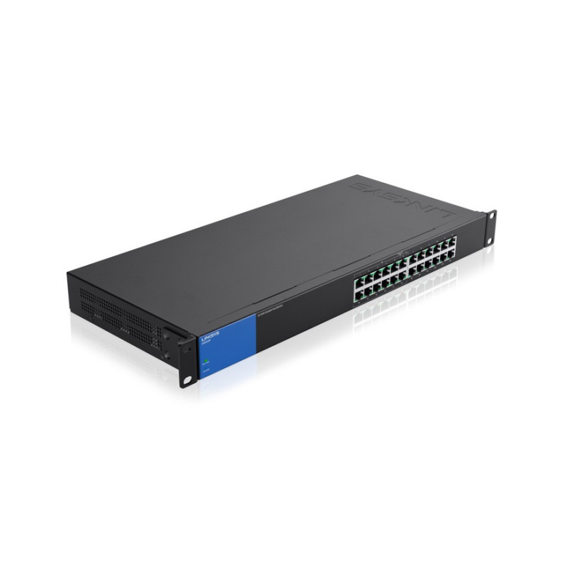 Linksys LGS124P 24-Port Gigabit PoE Rackmount Switch Linksys LGS124P 24-Port Gigabit PoE Rackmount Switch