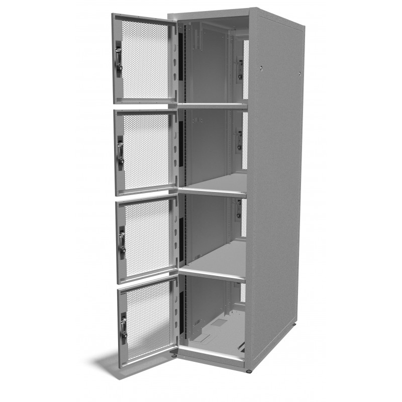 42u 600mm x 1200mm 4 Compartment CoLocation Server Rack | 4 Compartment ...