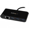 StarTech.com 3-Port USB-C Hub with Gigabit Ethernet and Power Delivery - USB-C to 3x USB-A - USB 3.0 Hub | StarTech.com Network 