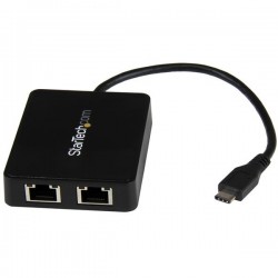 StarTech.com USB-C to Dual Gigabit Ethernet Adapter with USB (Type-A) Port | StarTech.com Network Cards & Adapters