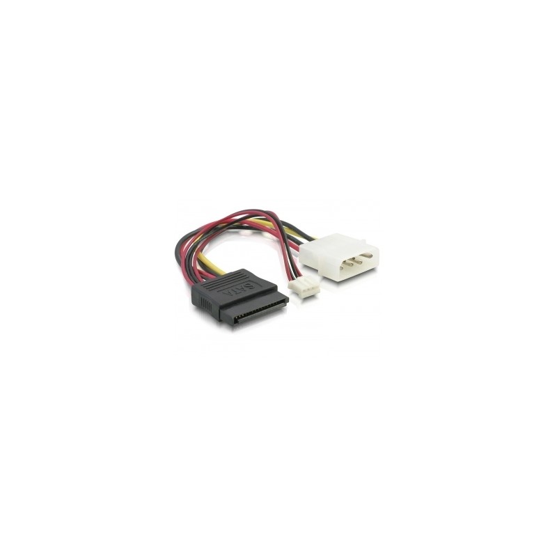 DeLOCK SATA 15pin Power / 4pin Molex + 4pin Power