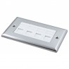 Cat5e UTP RJ45 Loaded Metal Faceplates