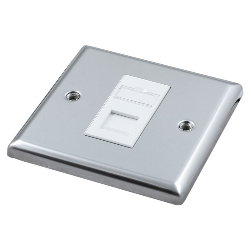 Cat5e UTP RJ45 Loaded Metal Faceplates Cat5e UTP RJ45 Loaded Metal Faceplates