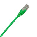 Green Cat5e patch lead with latch protection;