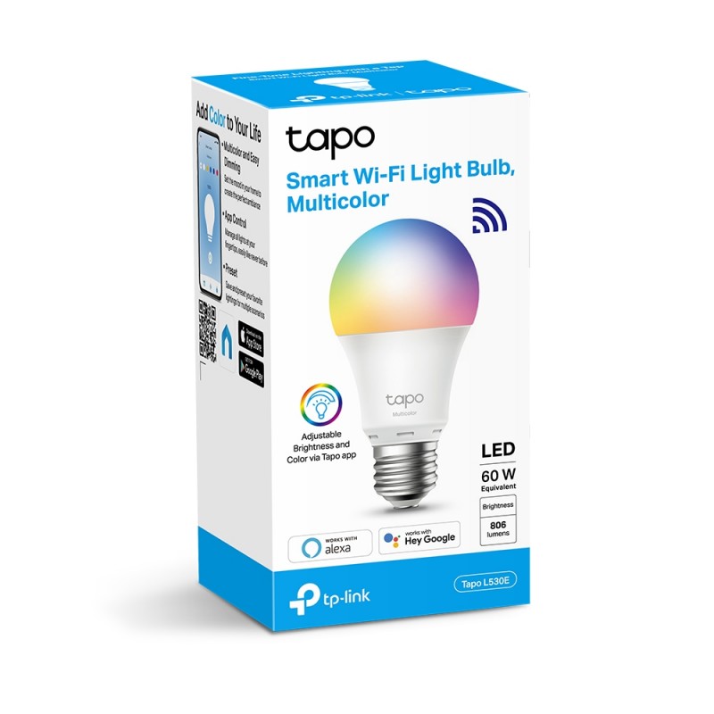 Tapo Smart Wi-Fi Light Bulb, Multicolor Tapo Smart Wi-Fi Light Bulb, Multicolor